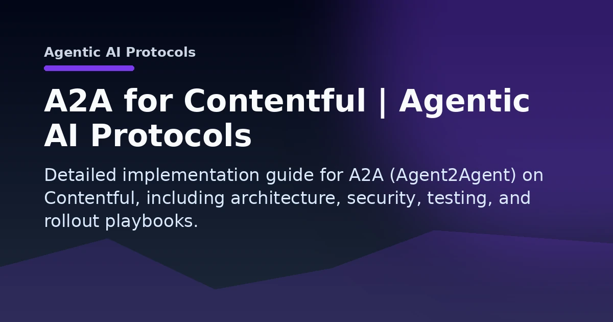 A2A for Contentful | Agentic AI Protocols Open Graph image